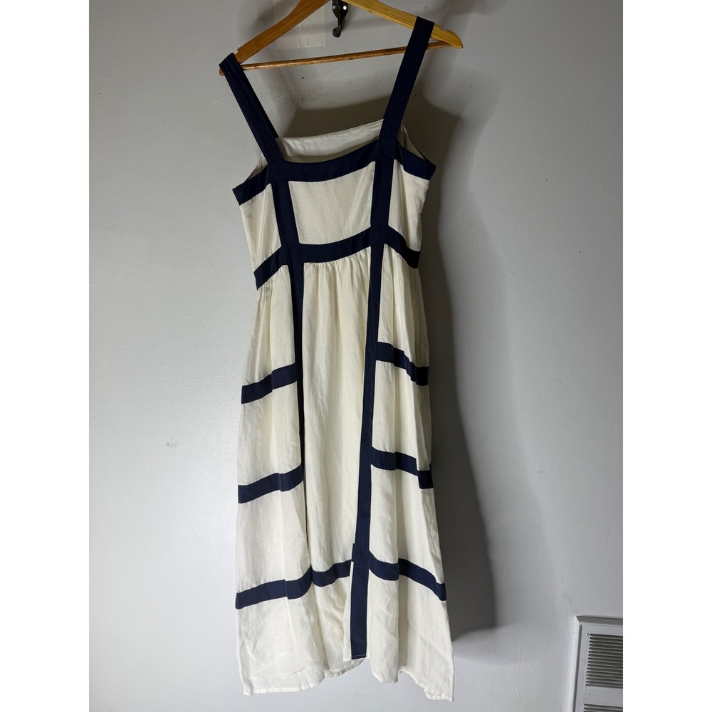 Sancia The Julietta Midnight Midi Pockets Linen Blend Dress medium NWT - Picture 2 of 7